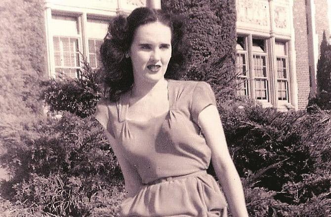 Lily Paulette Harris in the garden of her home, The Cliffs. Photo: INN